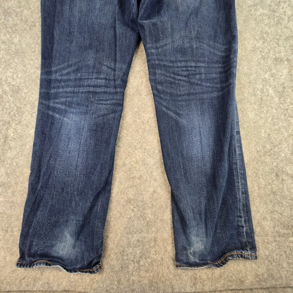 Levi's 541 Athletic Taper Mens 40x32 Blue Denim Stretch Jeans Faded